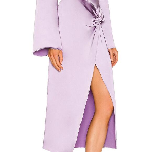 L'Academie Revolve Armina Skirt Purple Front Wrap Size Small NWT - Picture 3 of 10